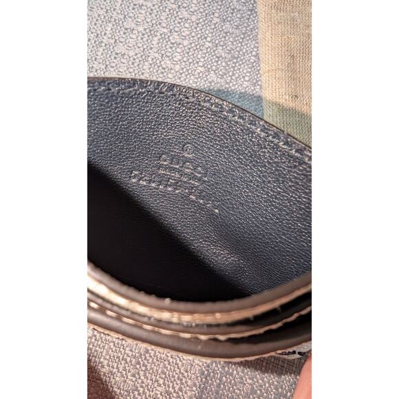 Gucci Ophidia GG White Blue/Red Stripe Card Case with box (New) - Picture 5 of 6